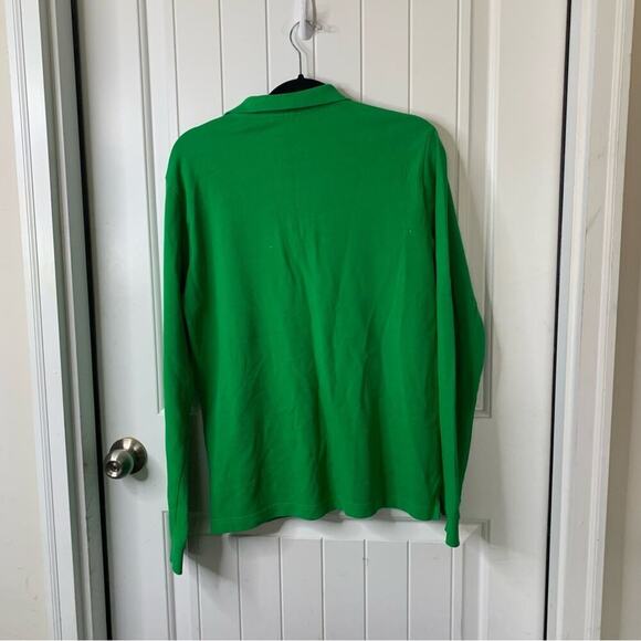 Jared‎ Lang green polo long sleeves shirt size large - Picture 2 of 5